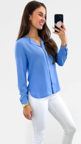 4-A0971 Byhialice Baby Blue Blouse