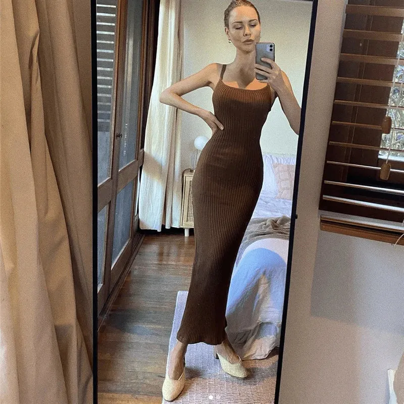 Anouk Backless Midi Dress