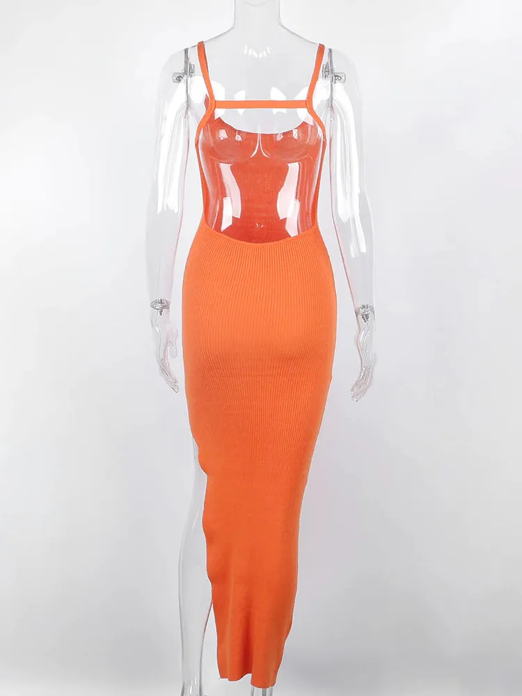 Anouk Backless Midi Dress