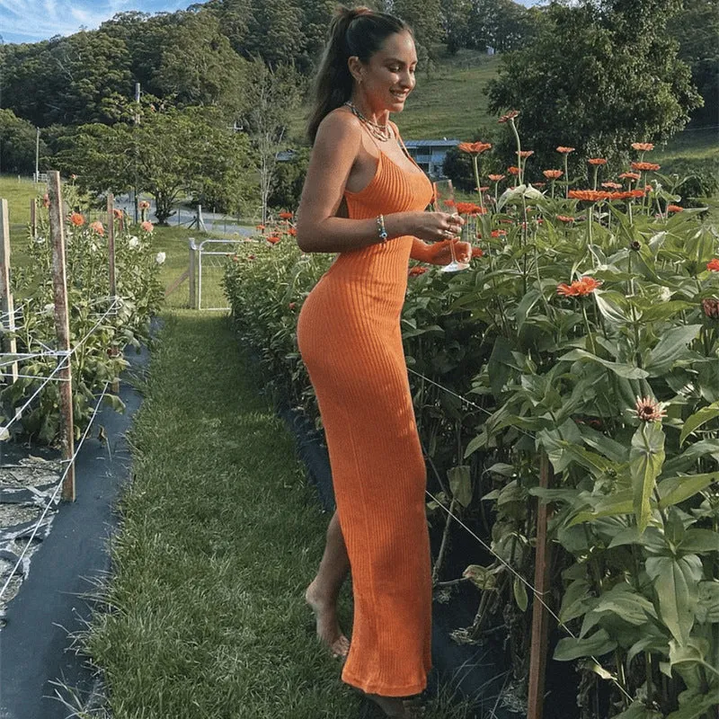 Anouk Backless Midi Dress