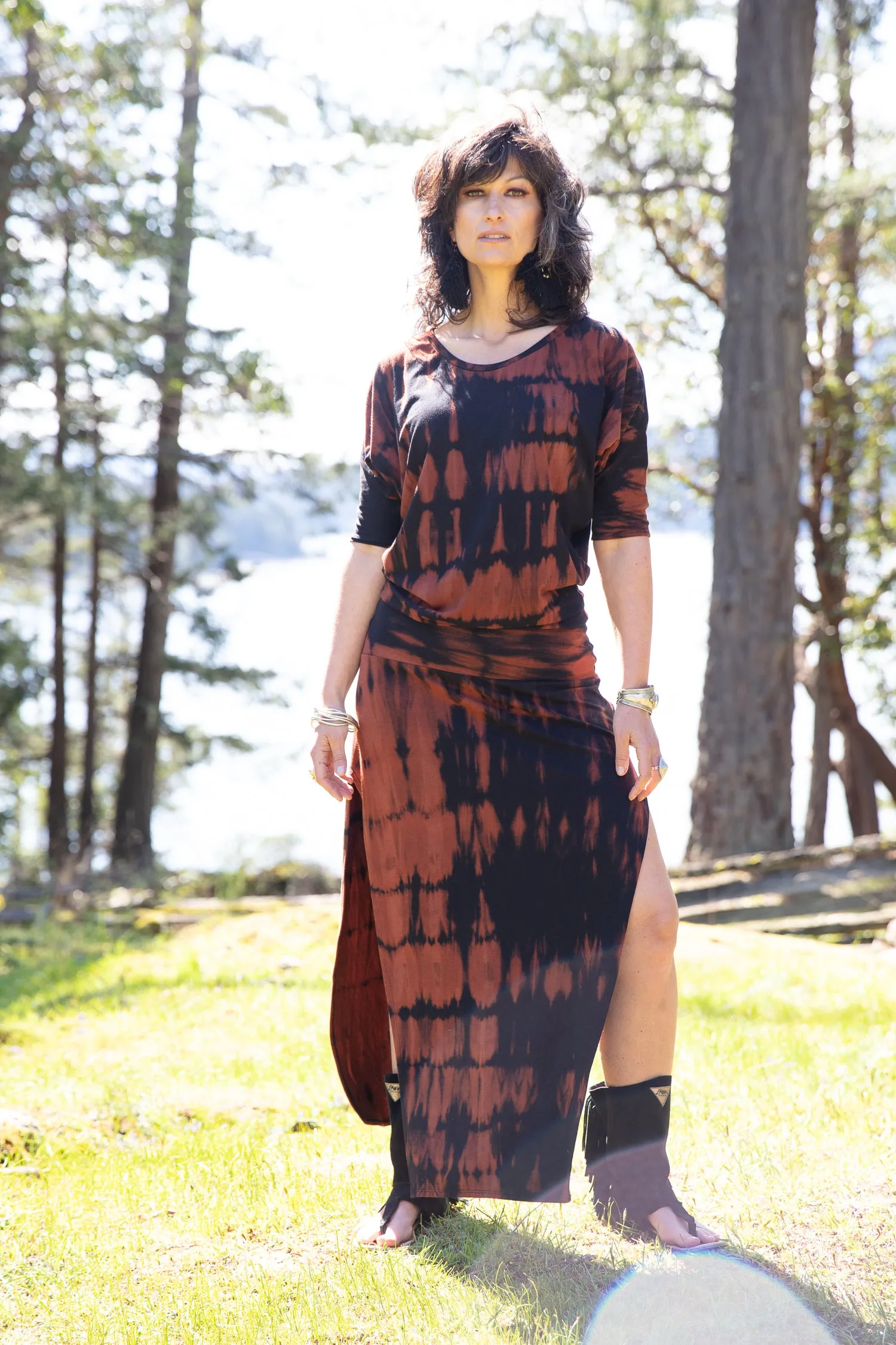 Birch Tree Dress - Shibori