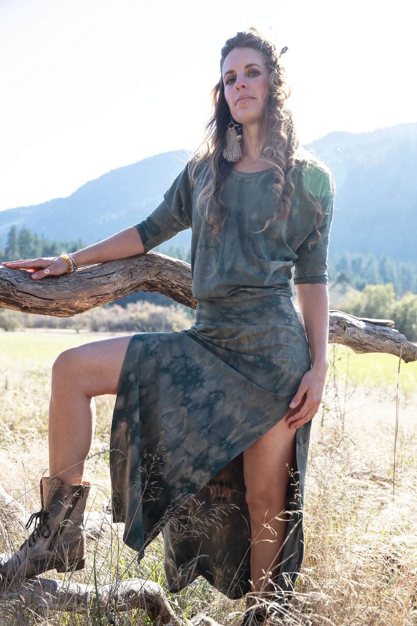 Birch Tree Dress - Shibori