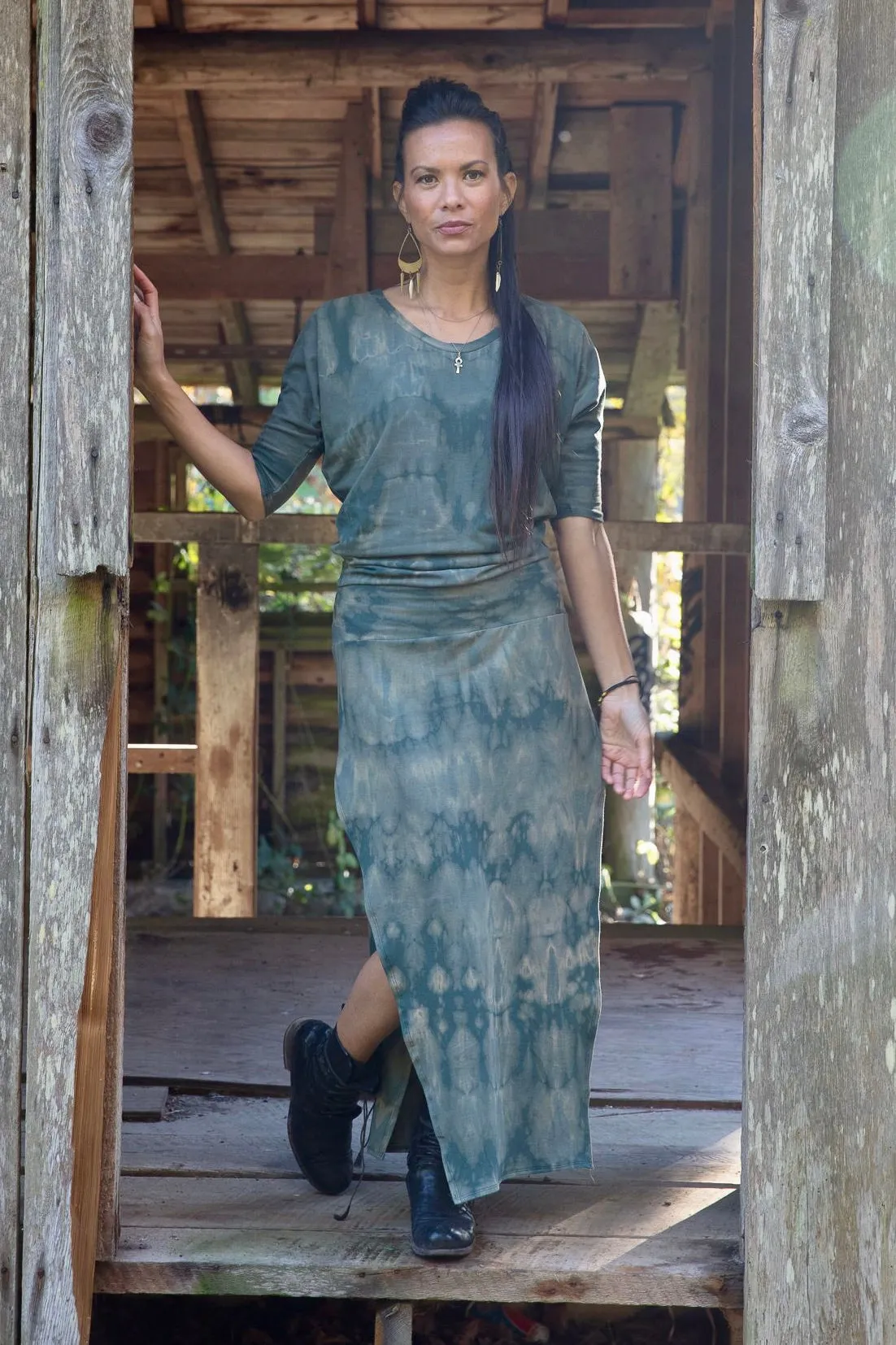 Birch Tree Dress - Shibori