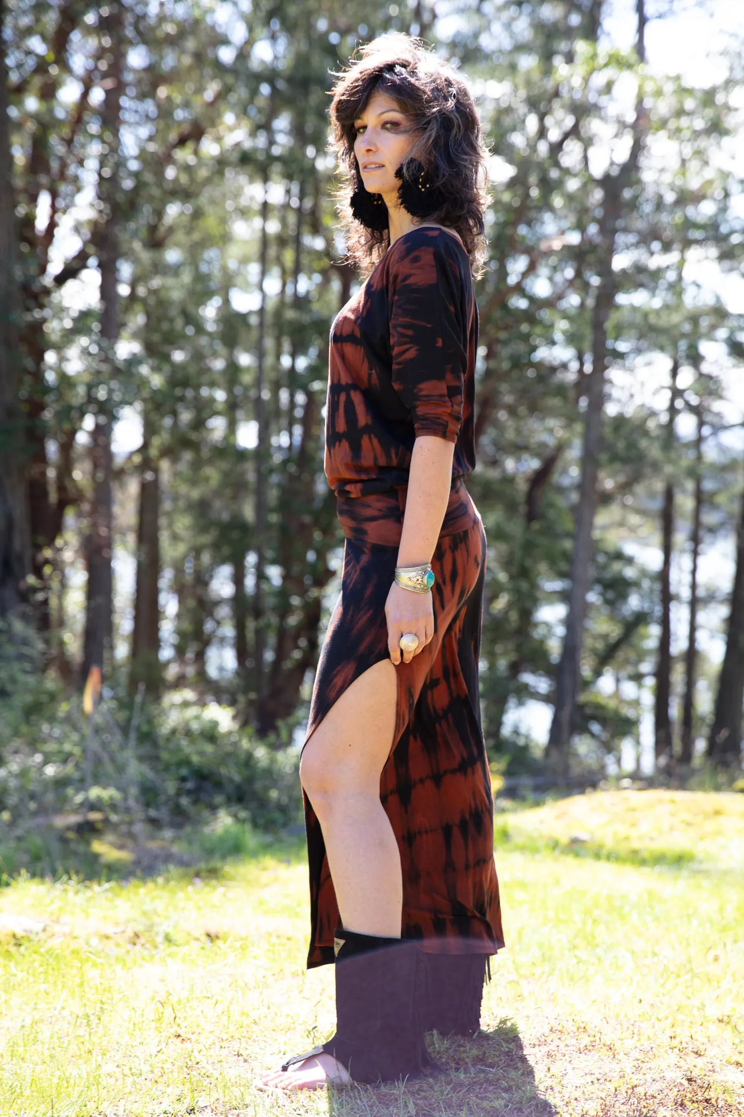 Birch Tree Dress - Shibori