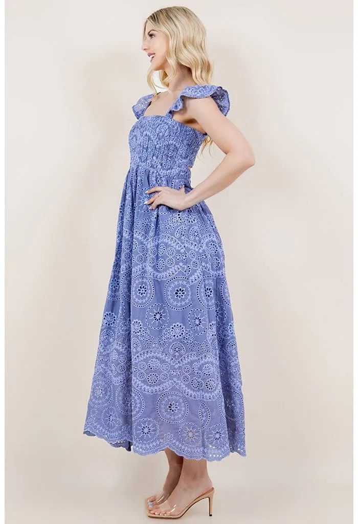 Camellia Maxi Dress-Periwinkle