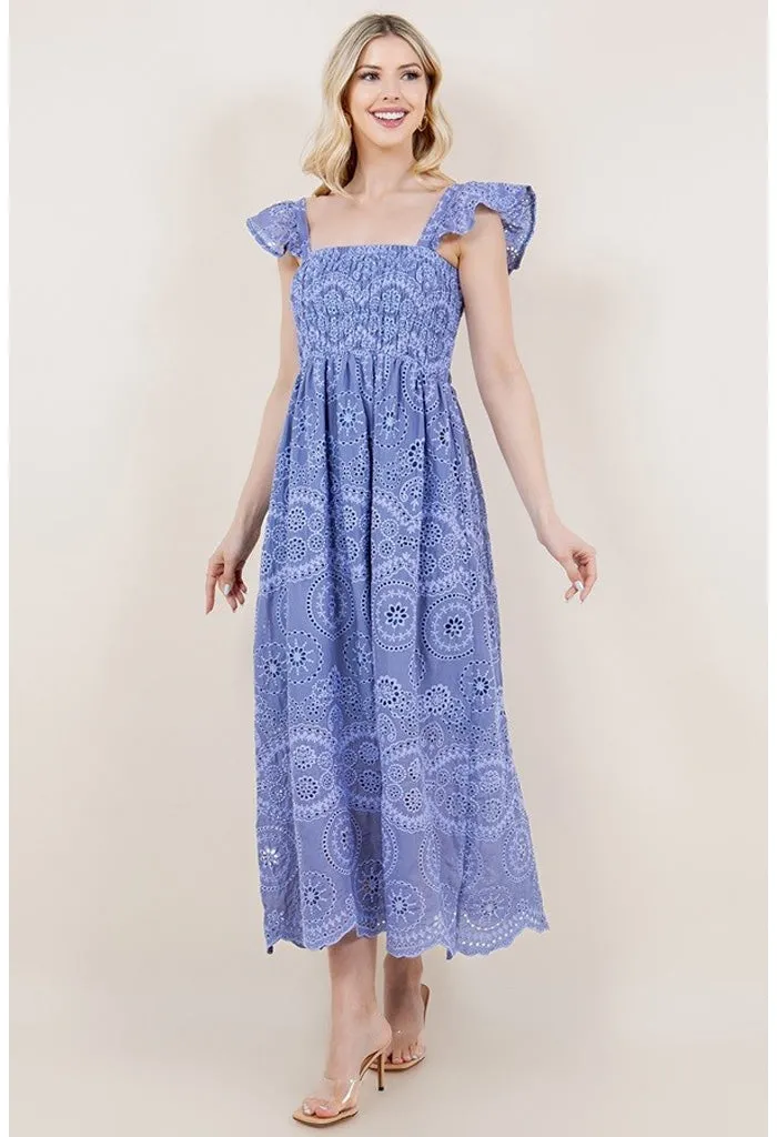 Camellia Maxi Dress-Periwinkle