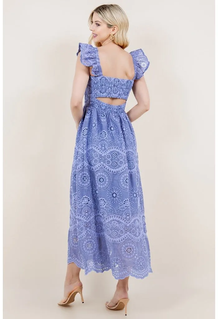 Camellia Maxi Dress-Periwinkle