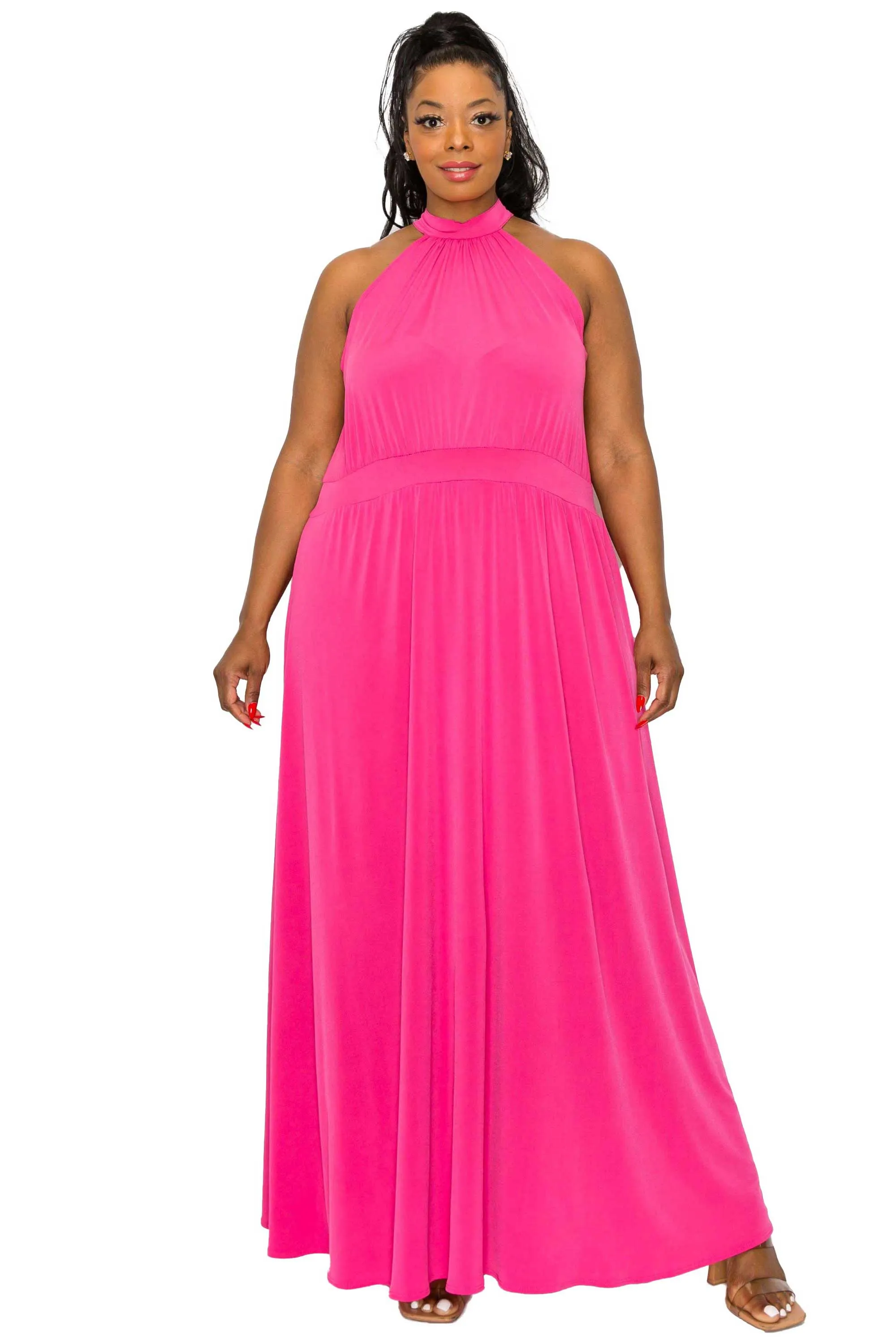 Cassia Halter Neck Dress