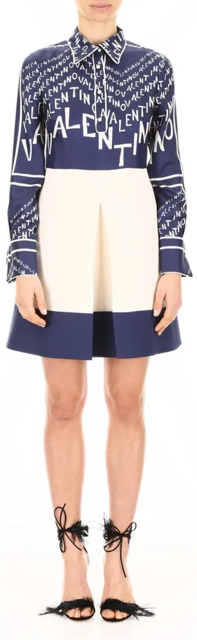 Chevron-Logo Shirt-Dress