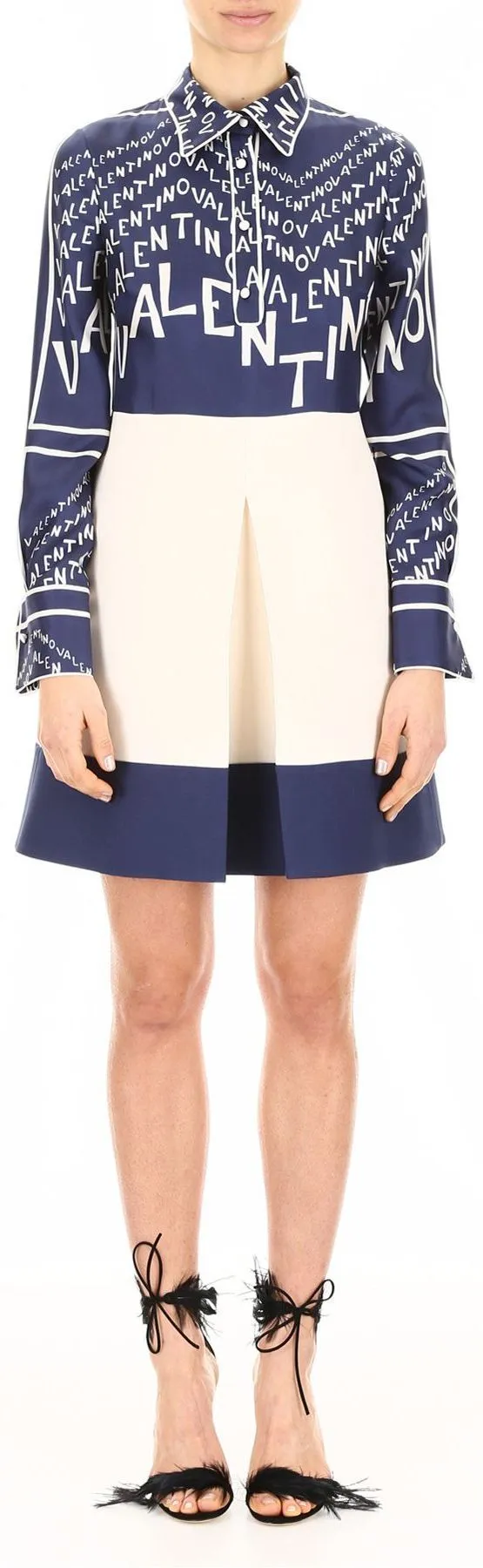 Chevron-Logo Shirt-Dress