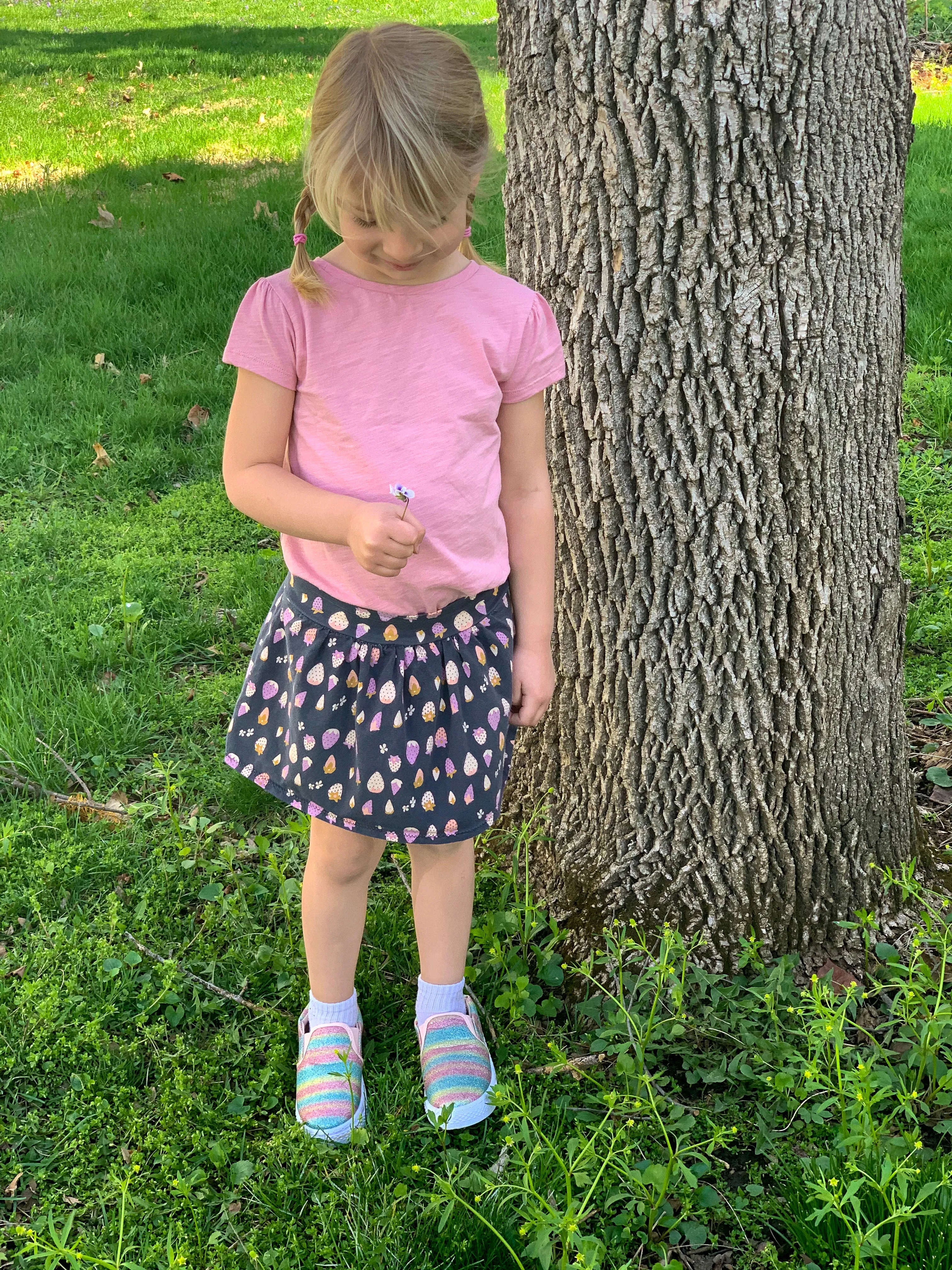 Cotton Spandex Jersey in Berry Picking Dim