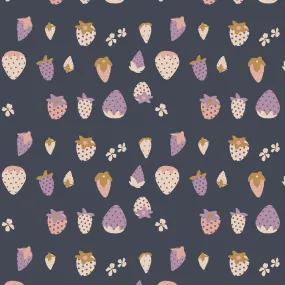 Cotton Spandex Jersey in Berry Picking Dim