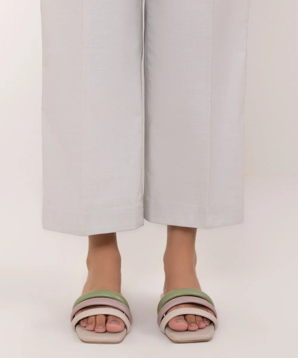 Cotton Straight Pants