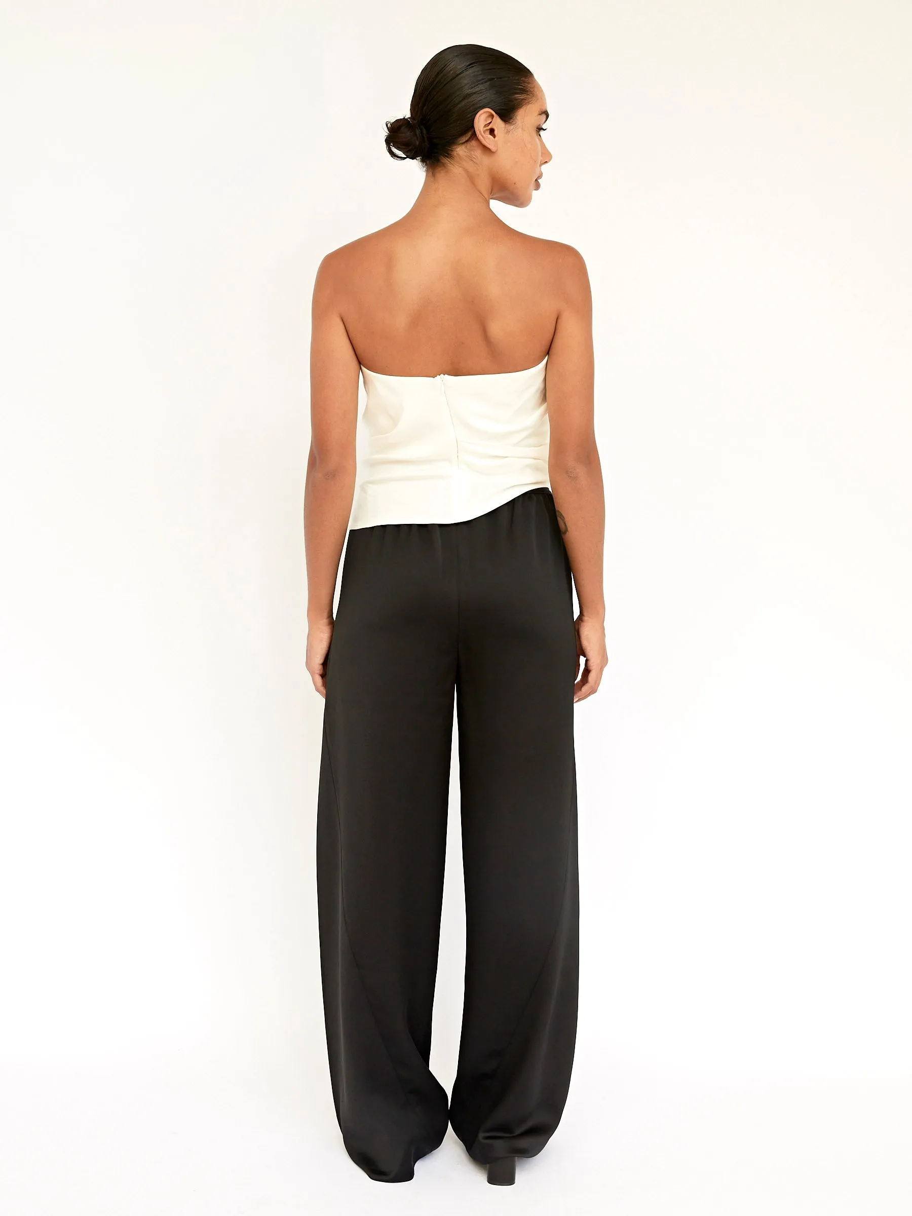 Cowl Strapless Top