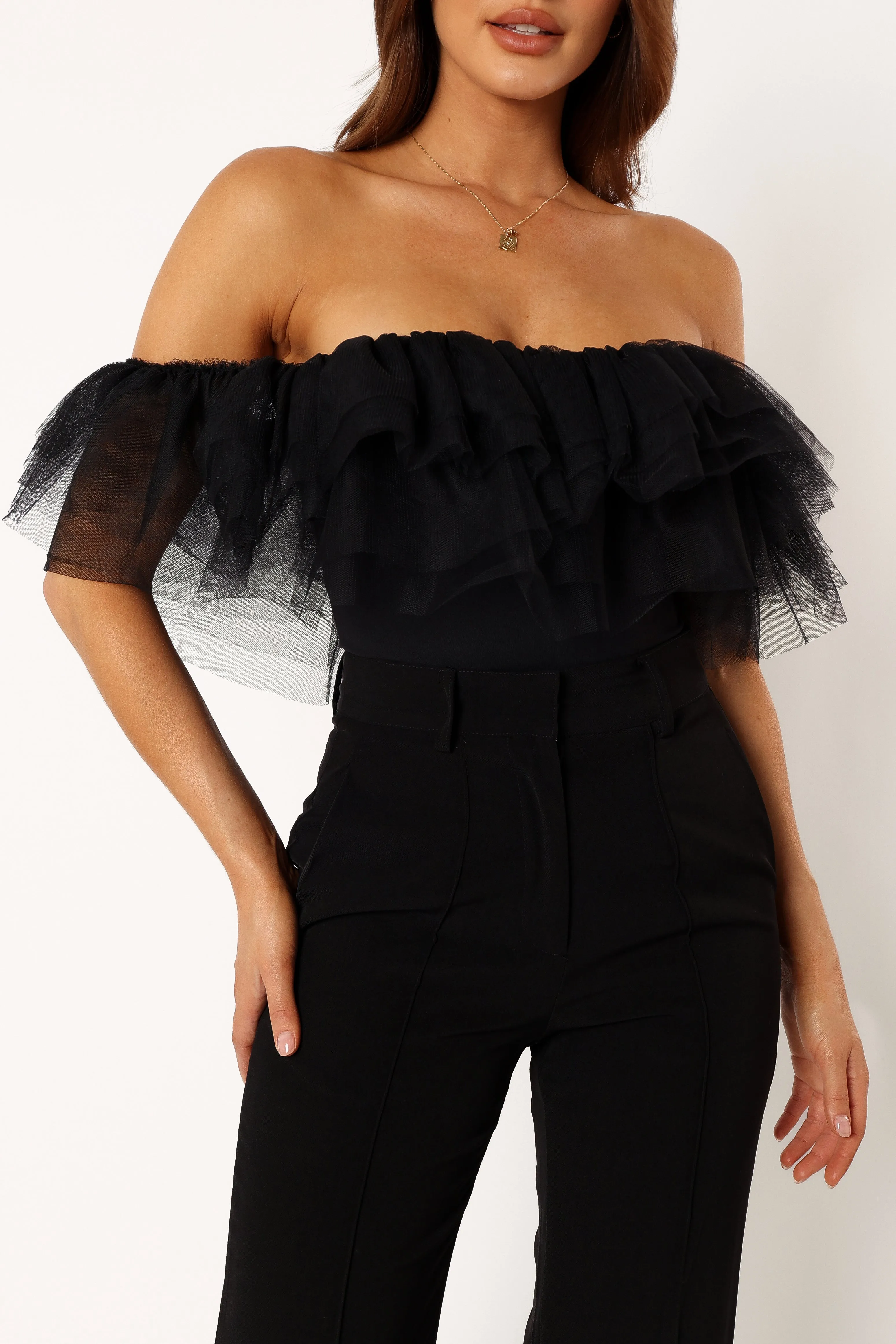 Dae Off Shoulder Bodysuit - Black