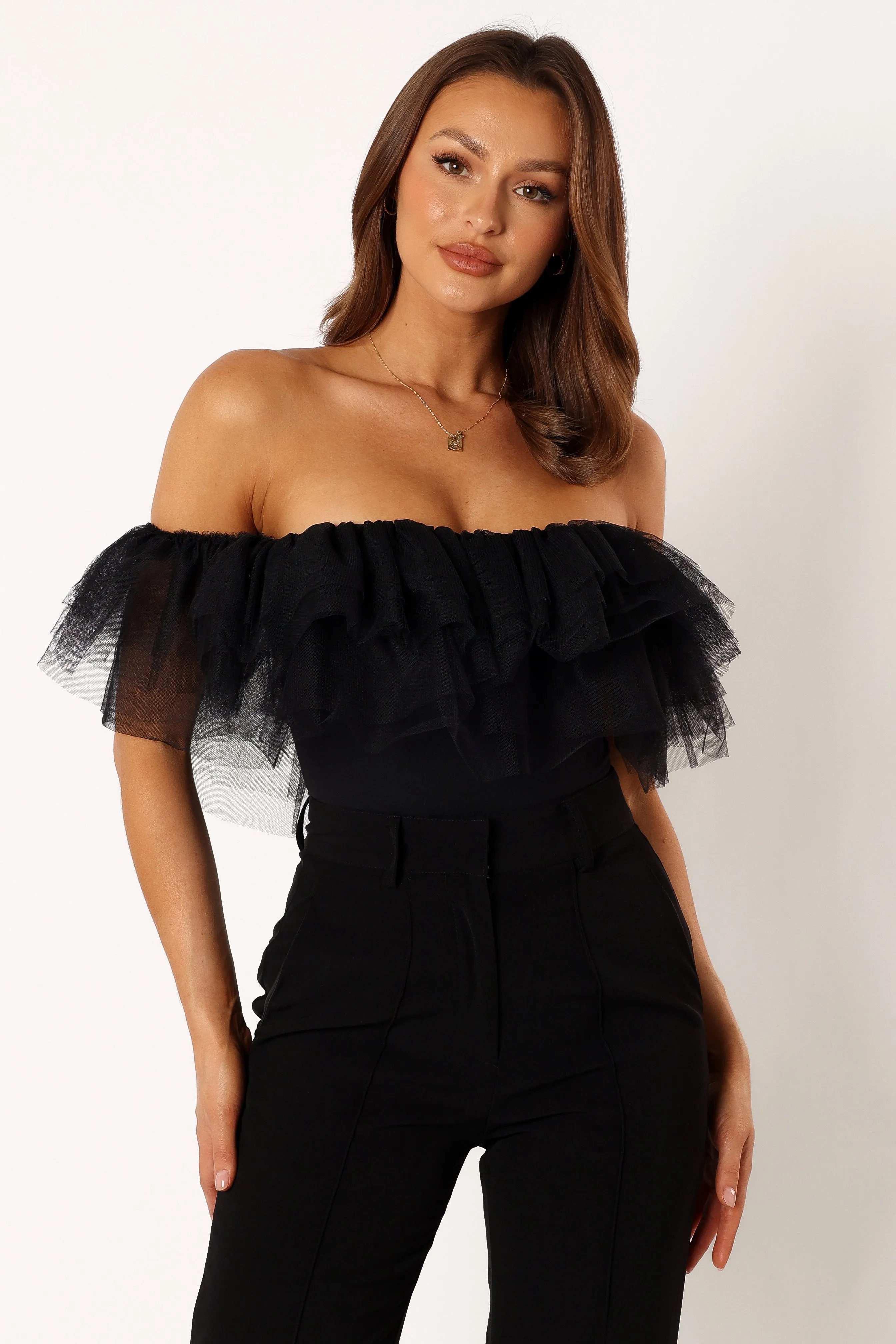 Dae Off Shoulder Bodysuit - Black