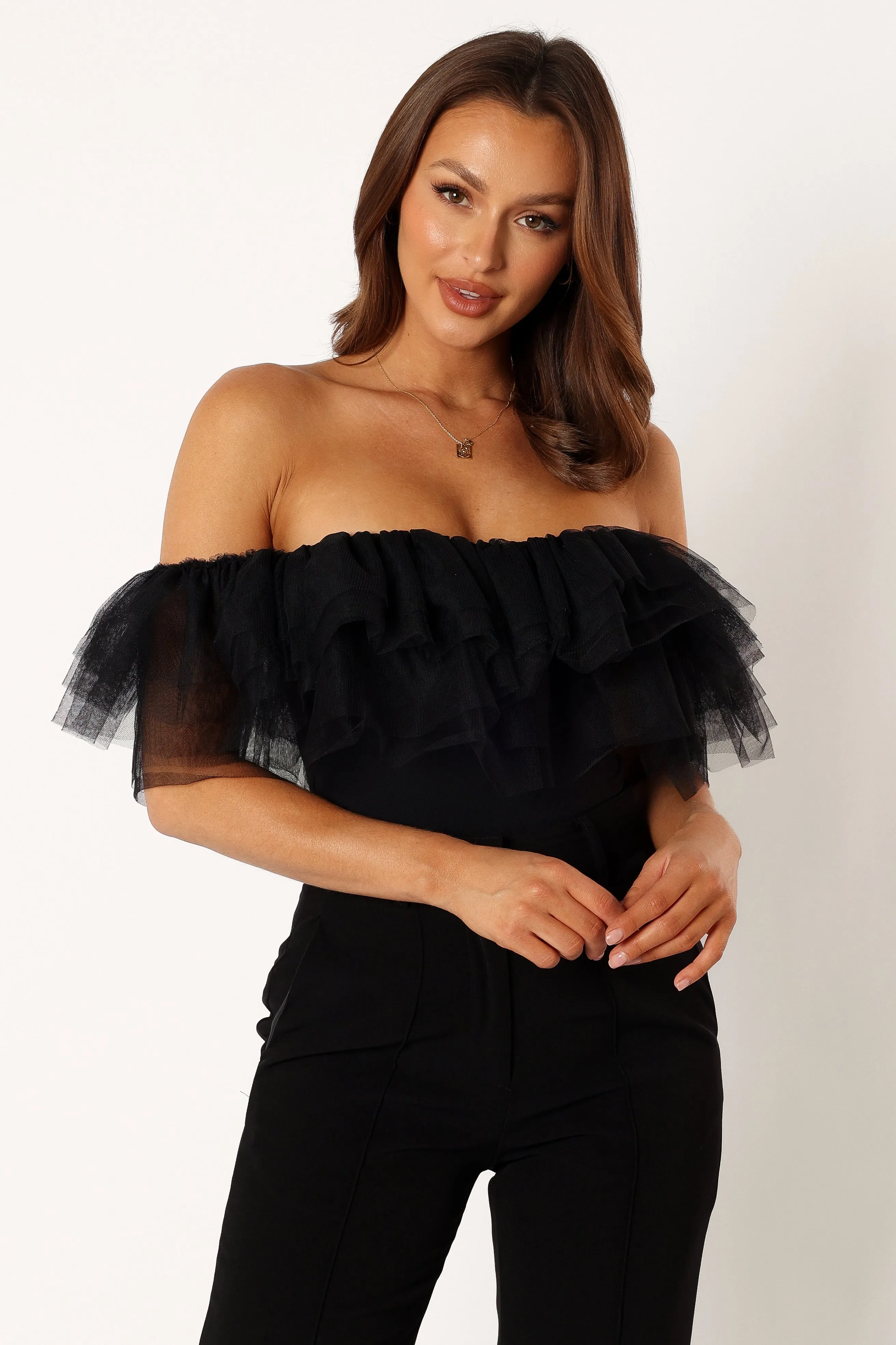 Dae Off Shoulder Bodysuit - Black