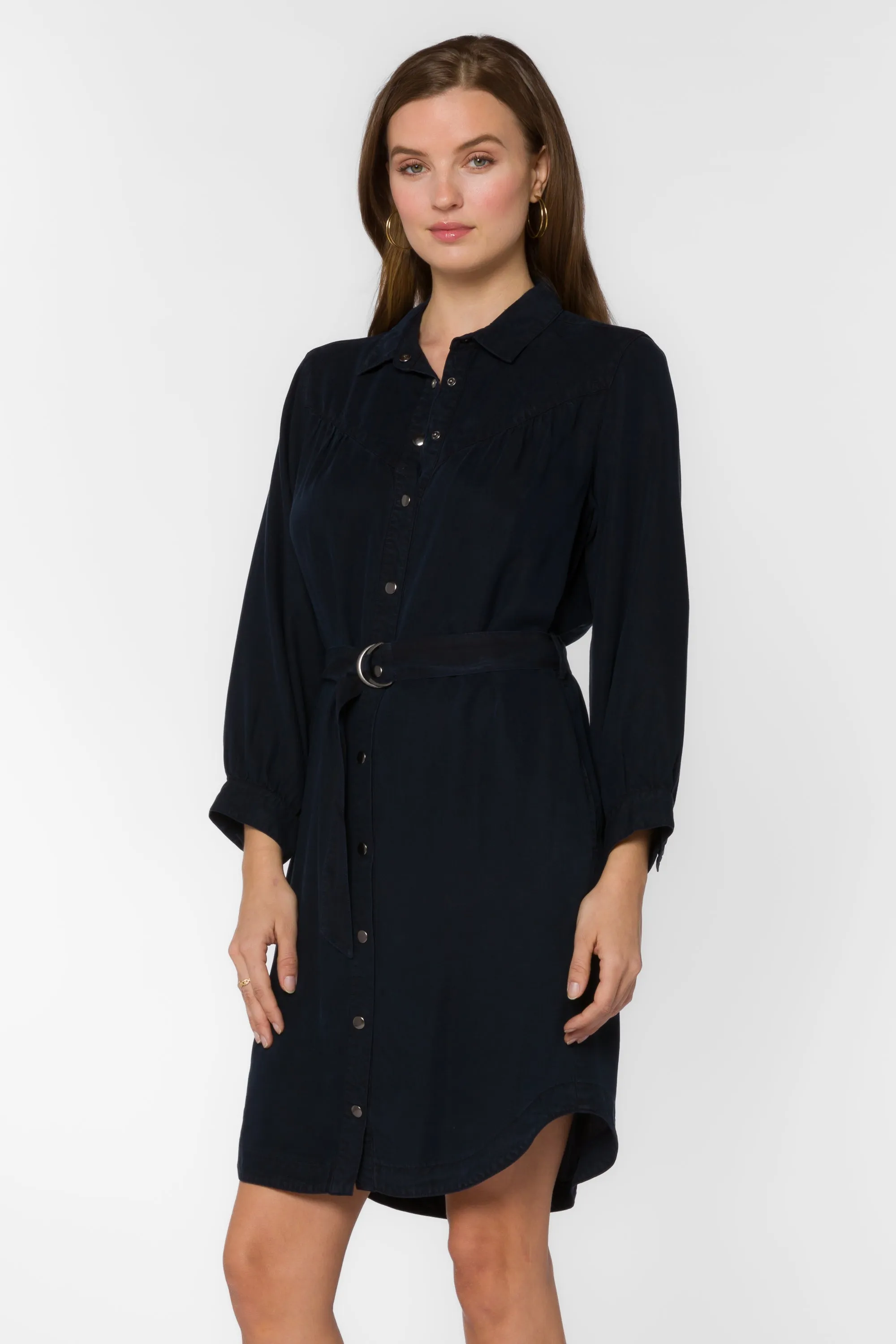 Dessa Overdye Indigo Shirtdress