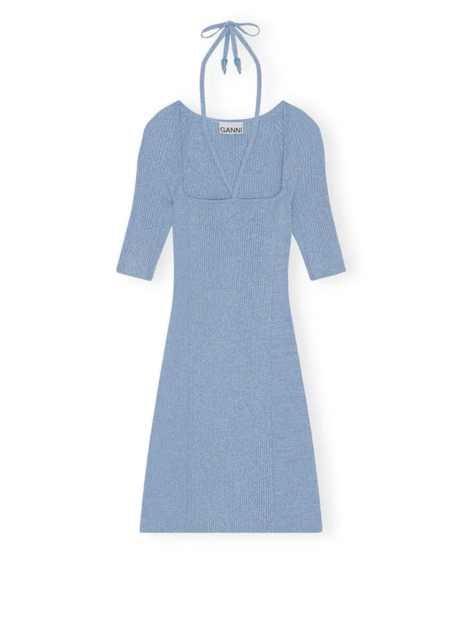 Ganni Melange Knit Mini Dress K1893