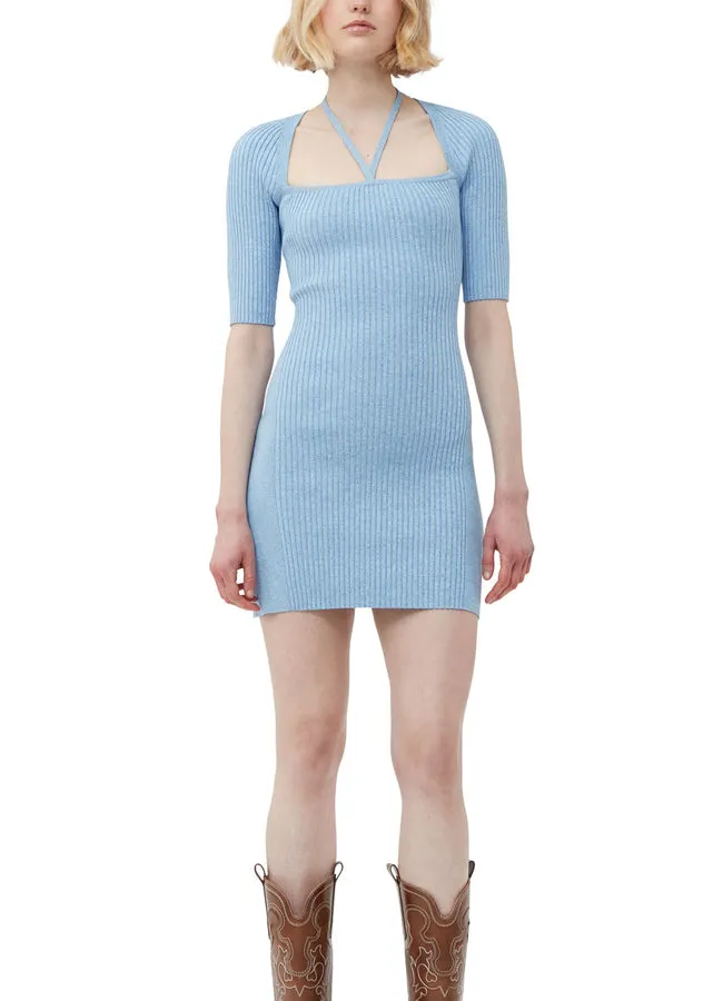 Ganni Melange Knit Mini Dress K1893