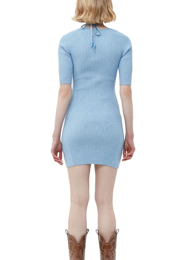 Ganni Melange Knit Mini Dress K1893