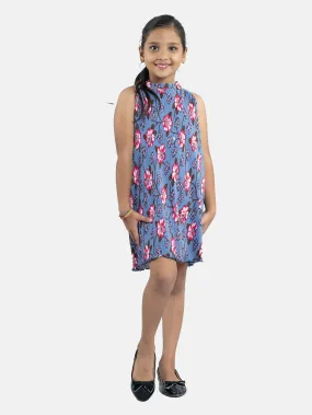 Girls Pleated Halter Neck Dress
