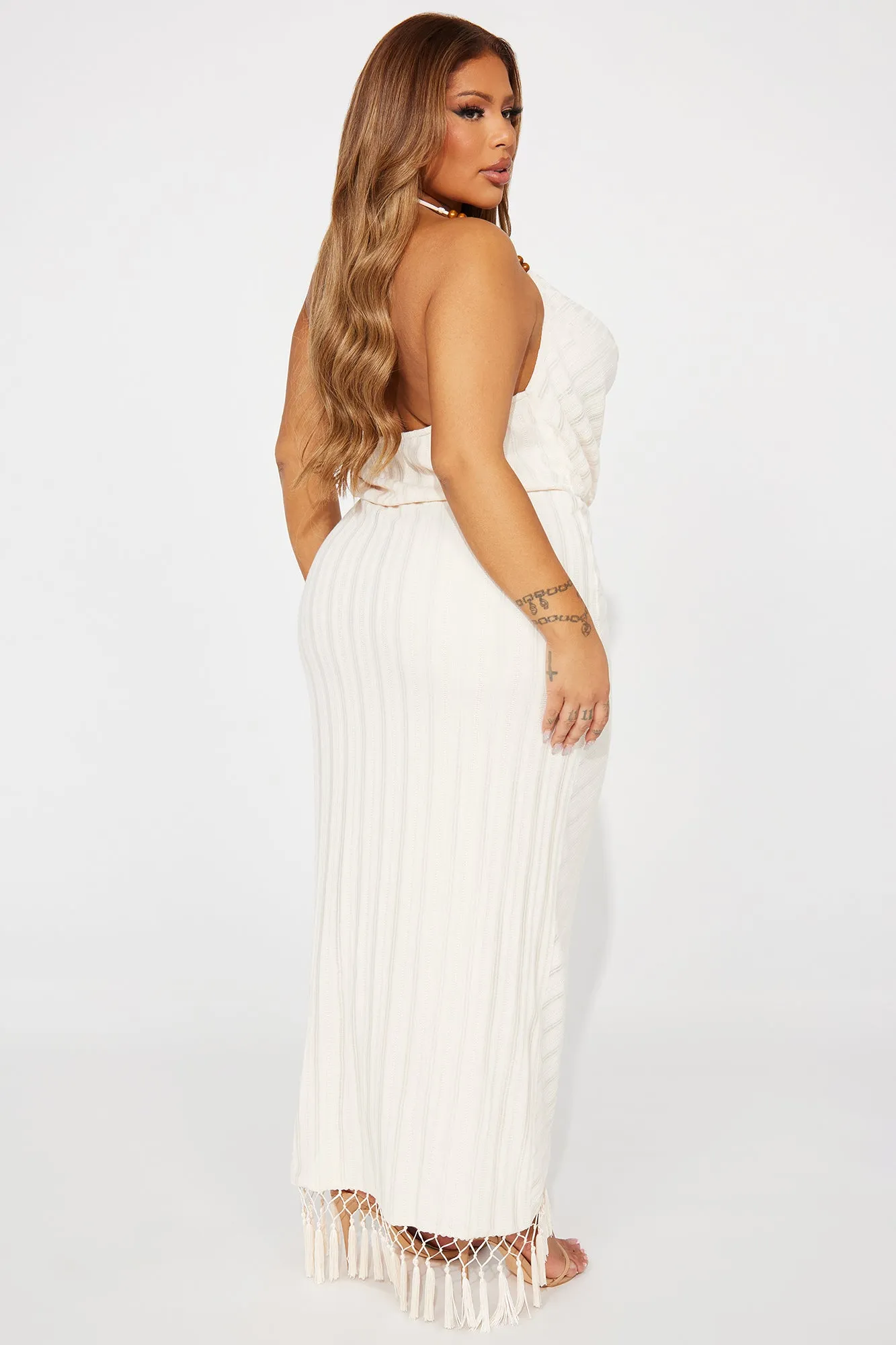 Harley Textured Maxi Dress - Cream