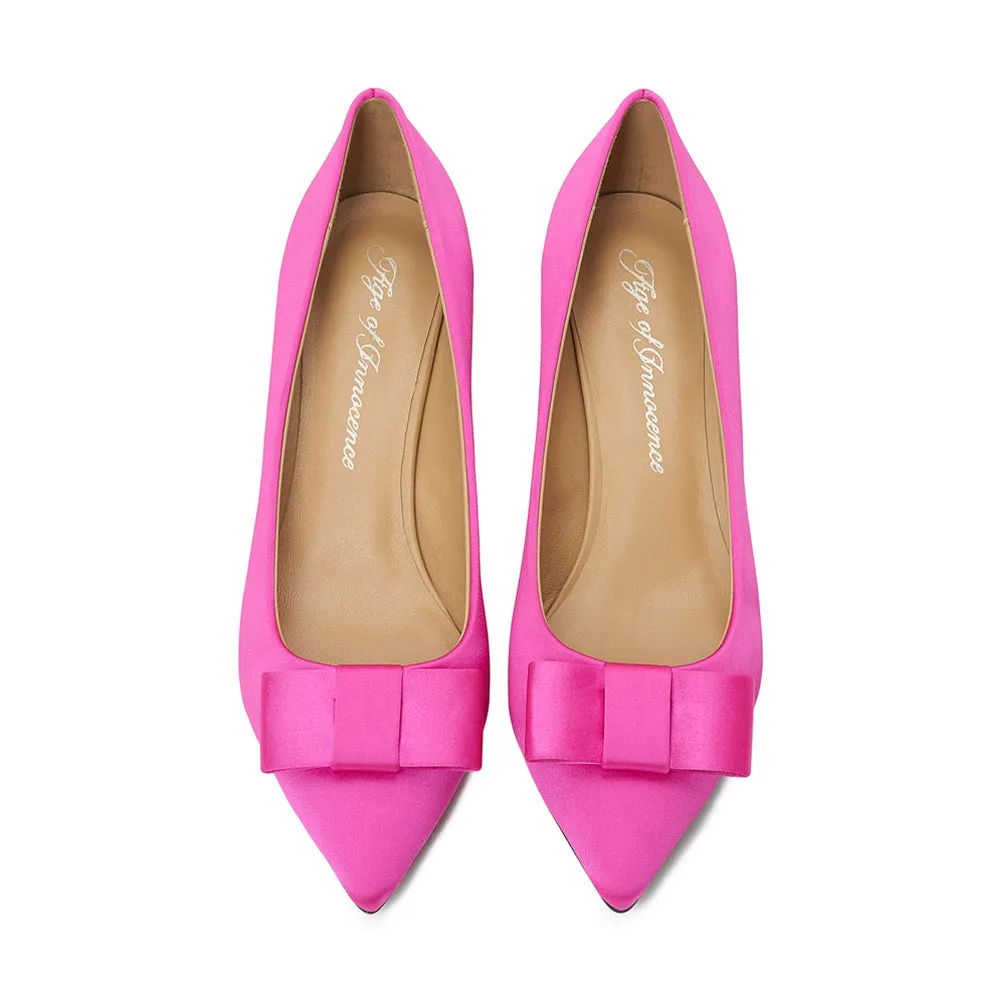 Jacqueline Satin Fuchsia