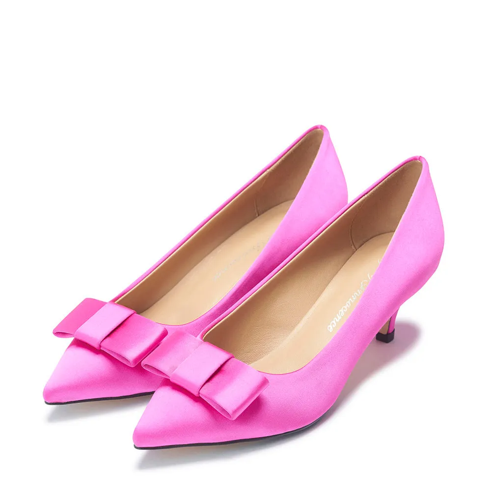 Jacqueline Satin Fuchsia