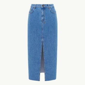 KARA MAXI SKIRT HERITAGE DENIM