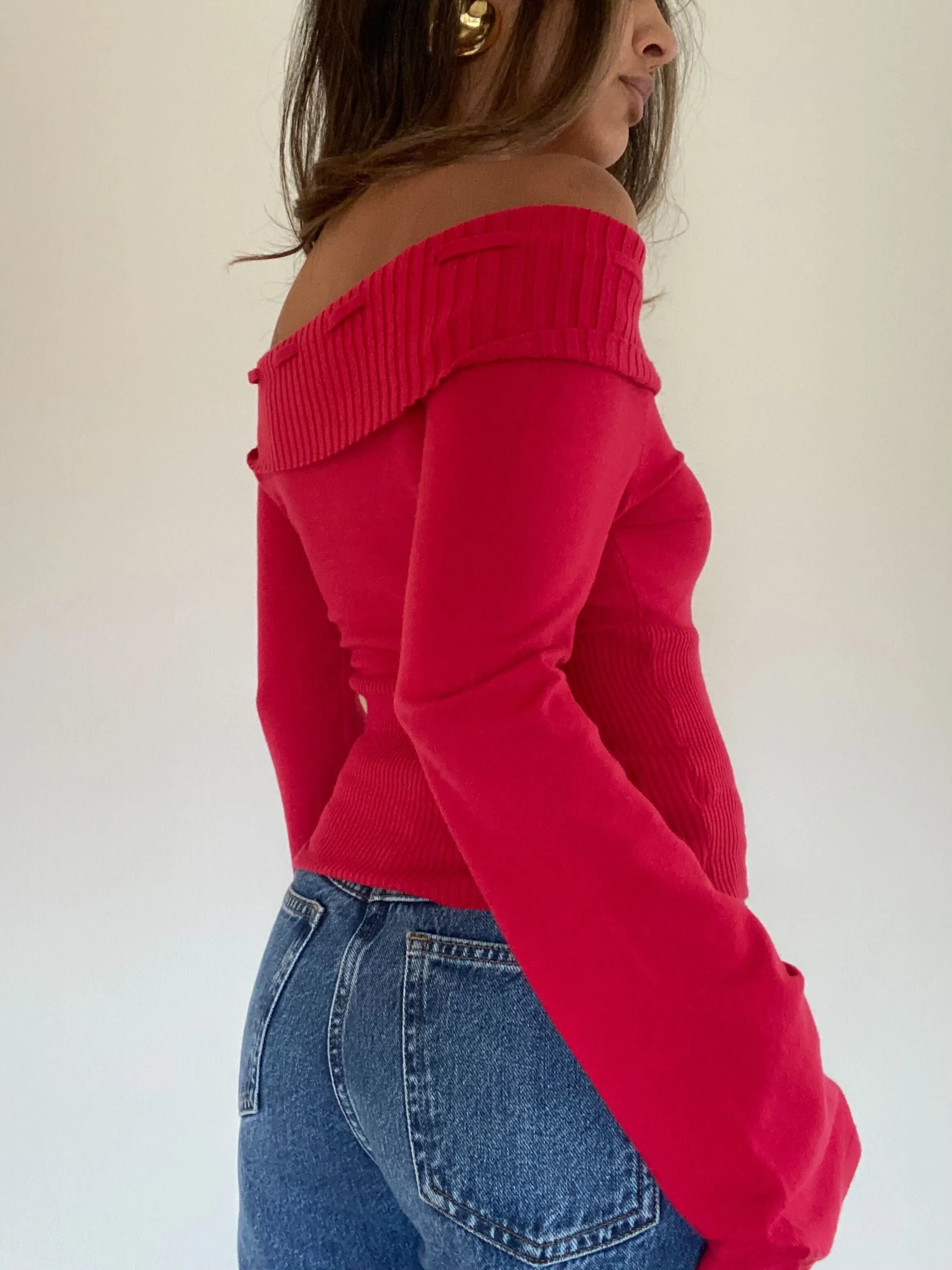 Lana Off Shoulder Sweater