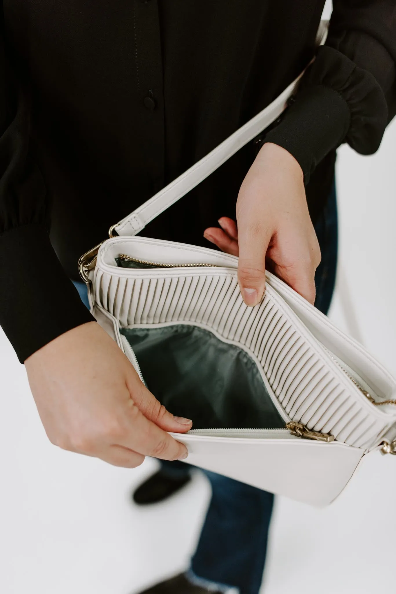 LeAnne Pleated Clutch Pouch