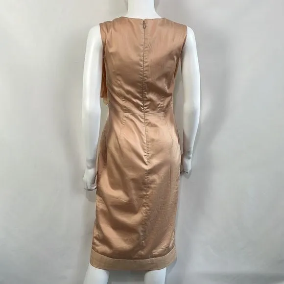 Margareth & Moi Pink Pleated with Chiffon Dress