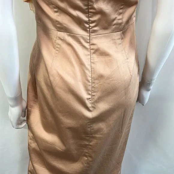 Margareth & Moi Pink Pleated with Chiffon Dress