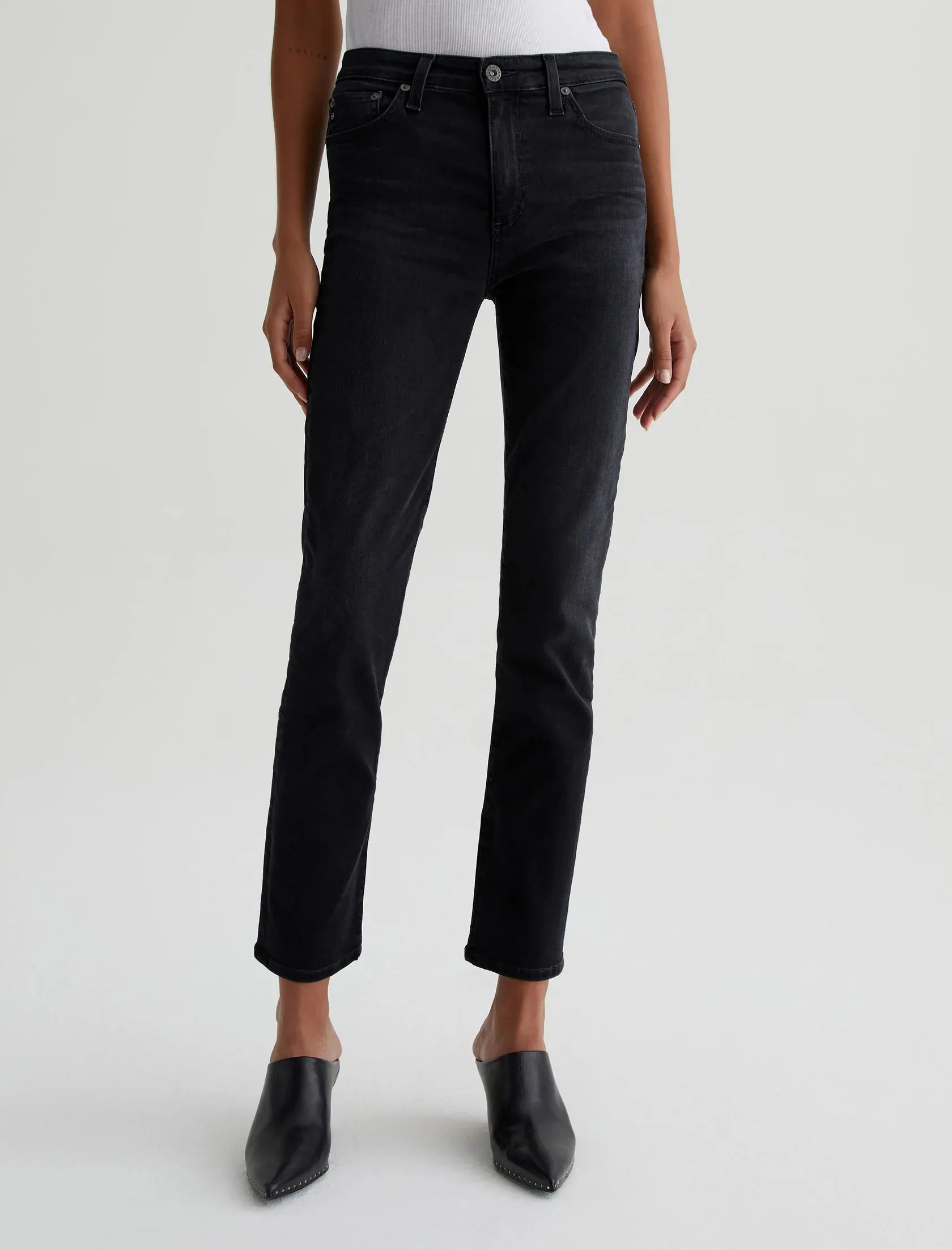 Mari High Rise Slim Straight in city by AG