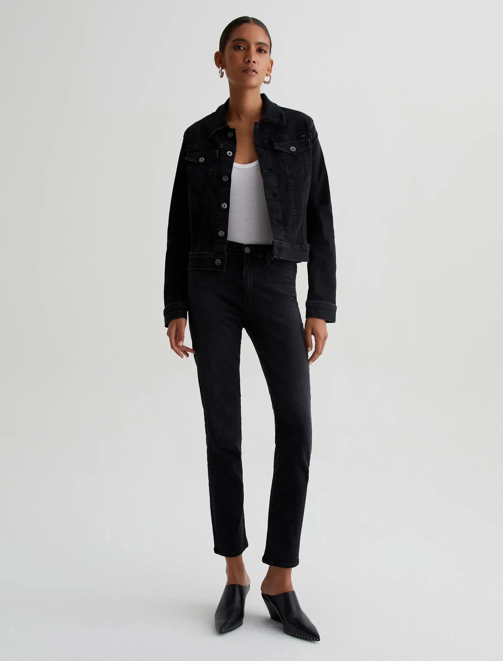 Mari High Rise Slim Straight in city by AG