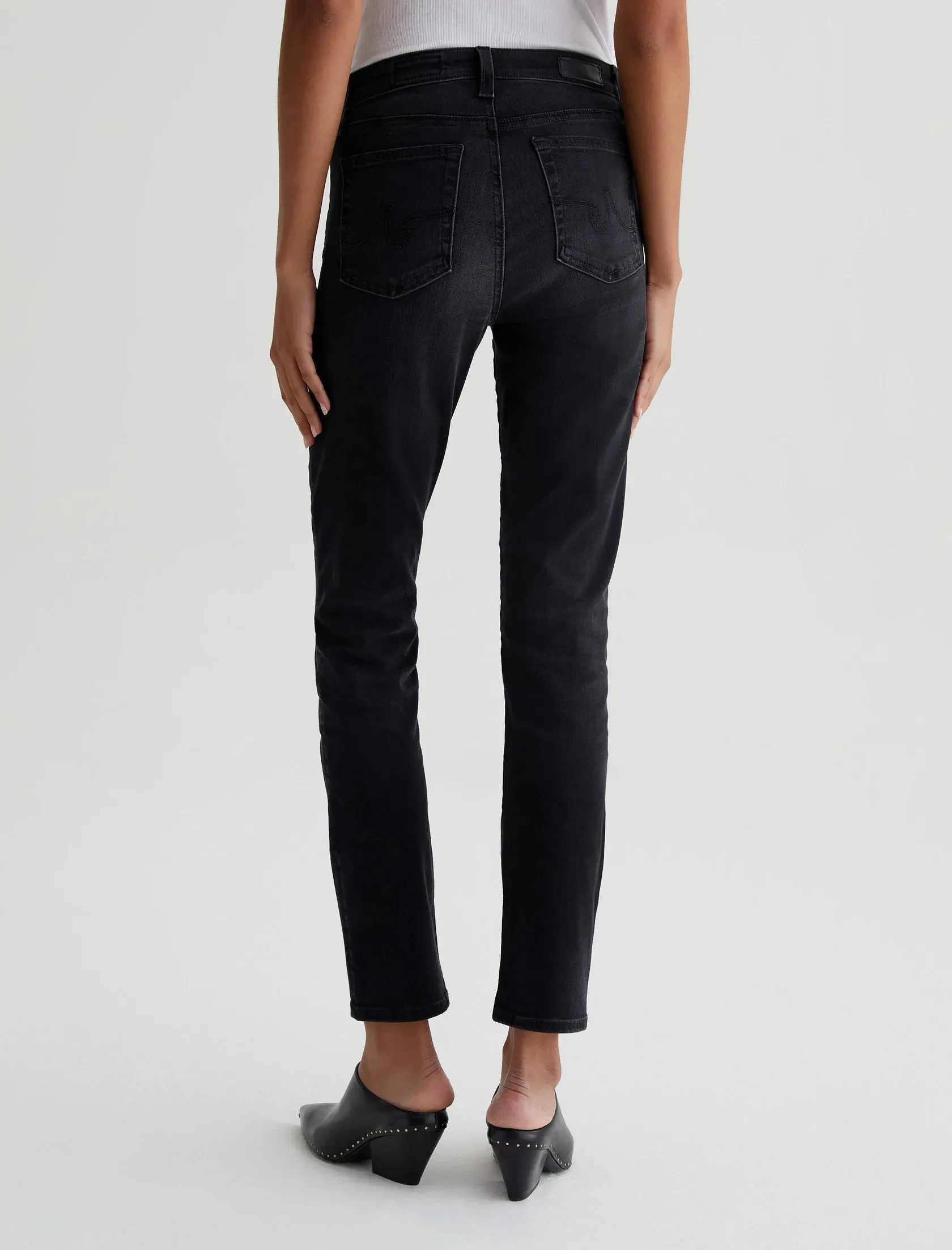 Mari High Rise Slim Straight in city by AG