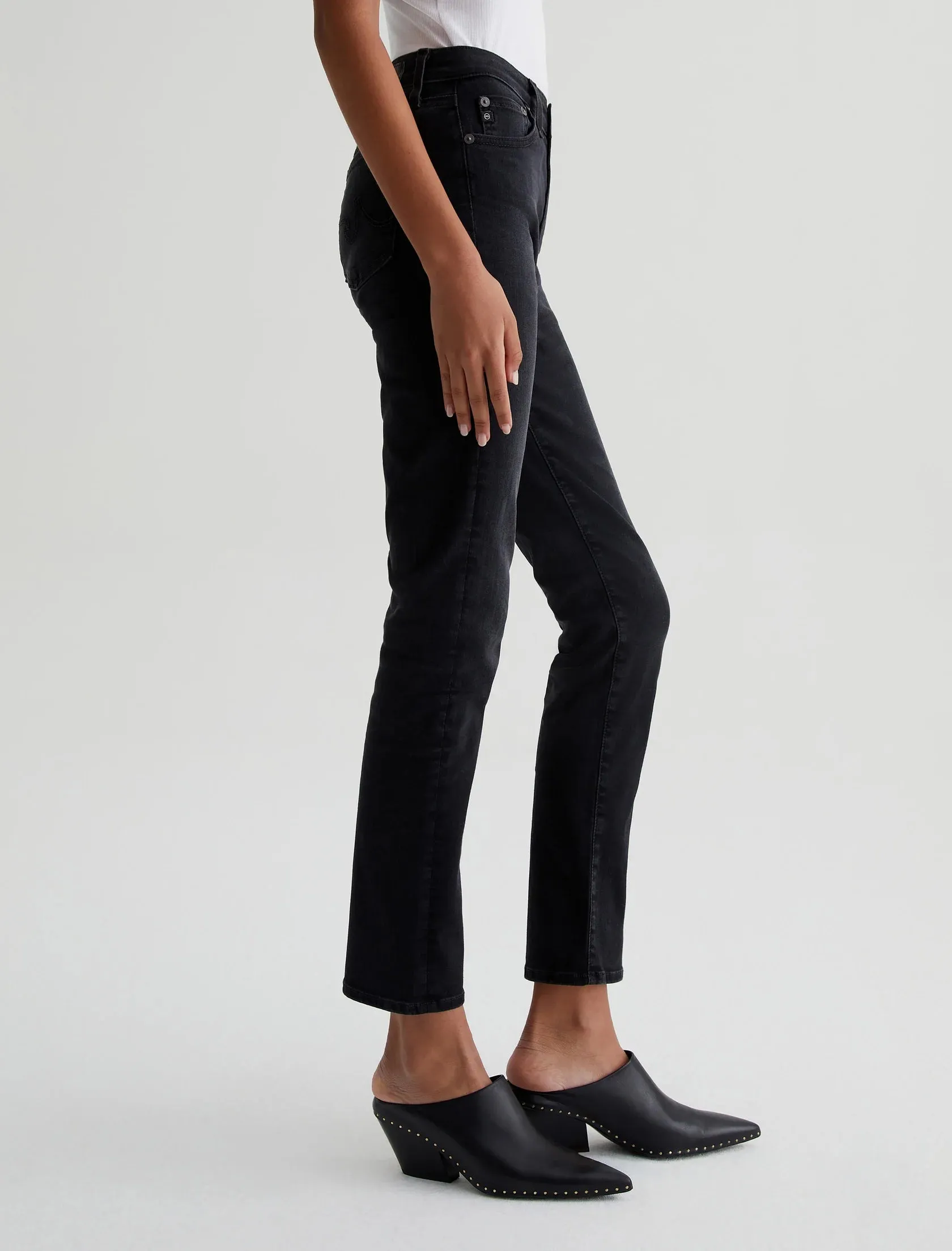 Mari High Rise Slim Straight in city by AG