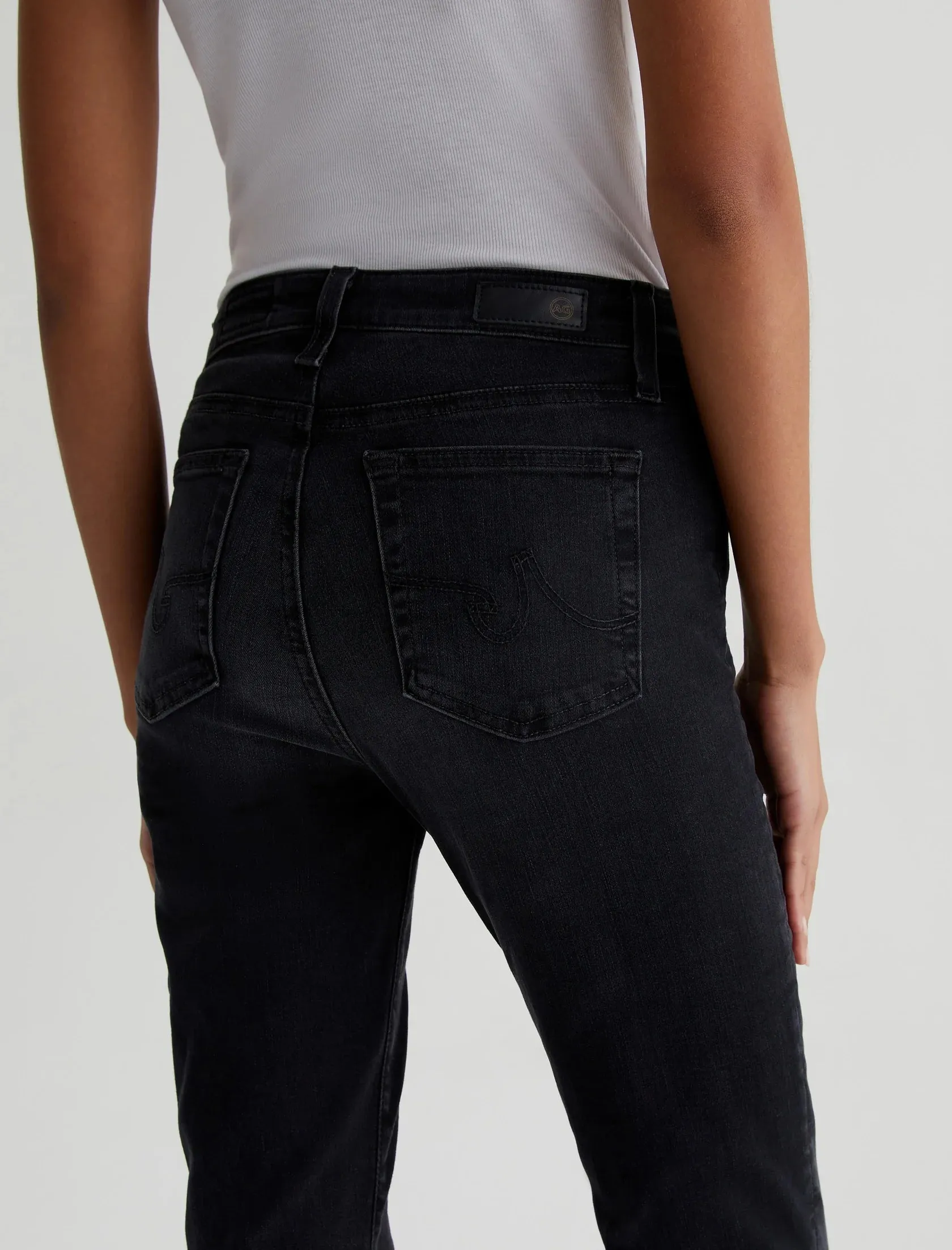 Mari High Rise Slim Straight in city by AG