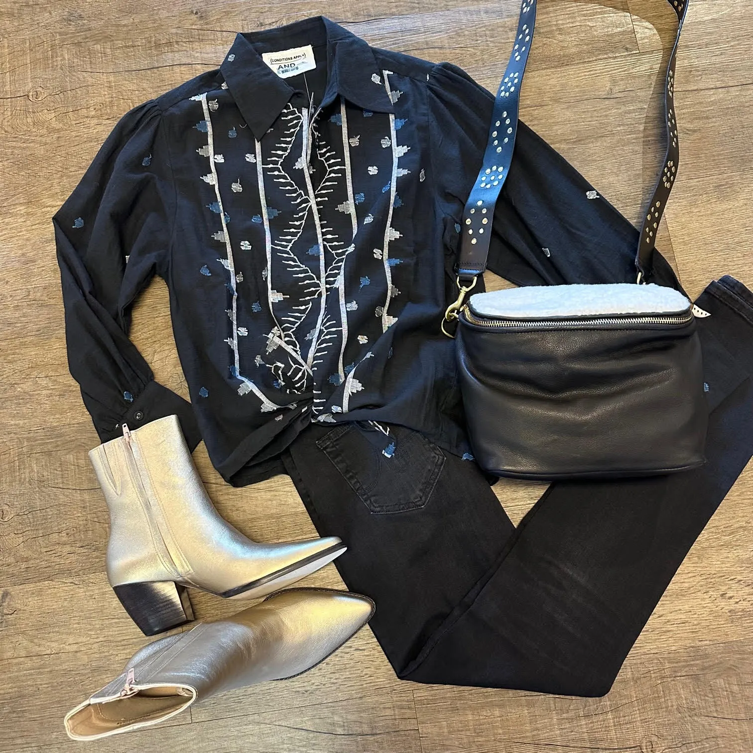 Mari High Rise Slim Straight in city by AG