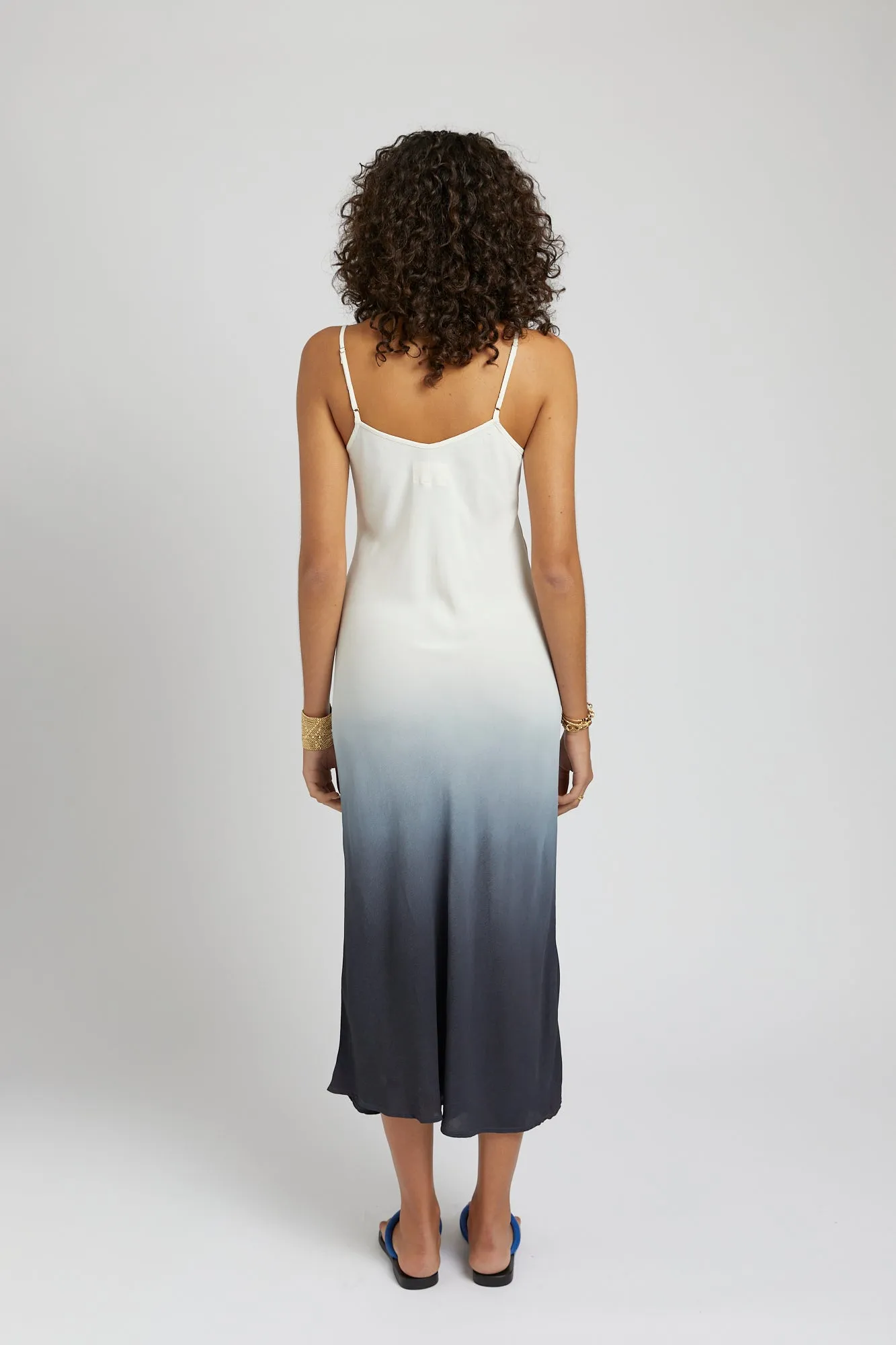 Midi Slip Dress - Charcoal Fade