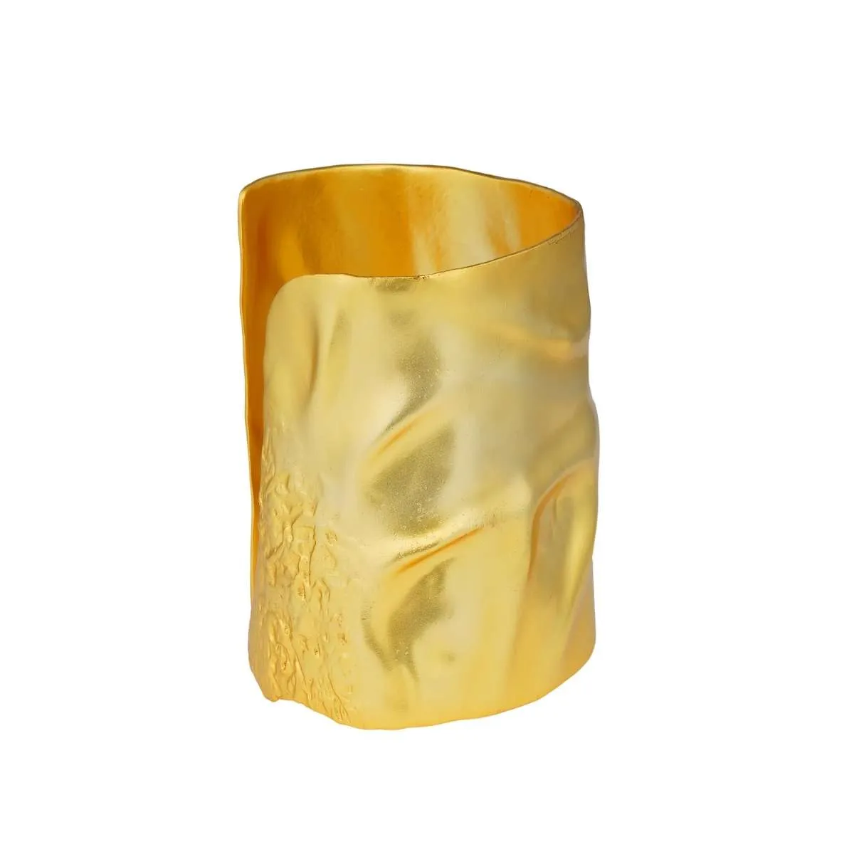 Nature's Art Goldtone Statement Cuff Bracelet