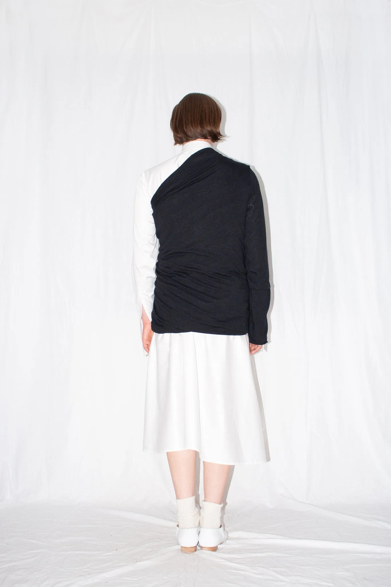Off-shoulder Wool Jersey Top