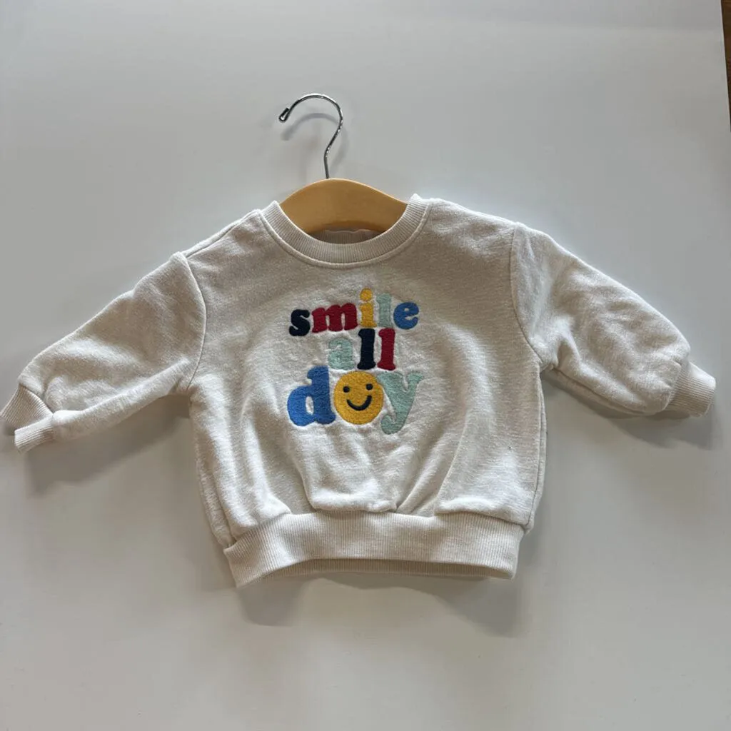 Old Navy Smile Crewneck - 3/6m