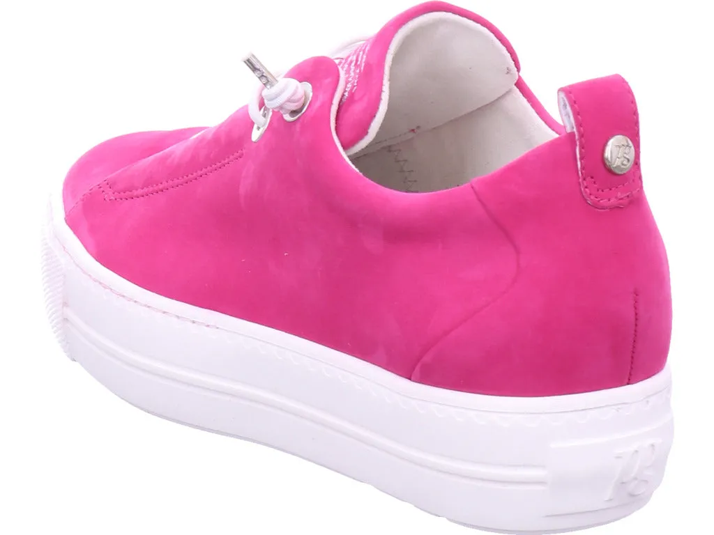 PAUL GREEN NUBUCK PINK RUNNERS 5017-205