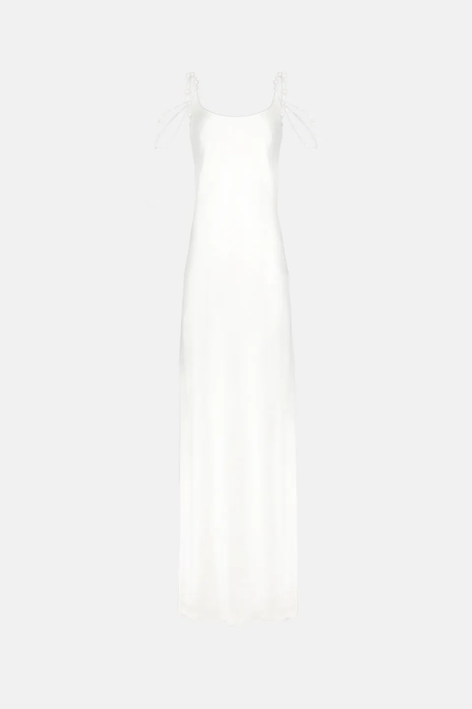 Pearled Off-The-Shoulder Bridal Dress