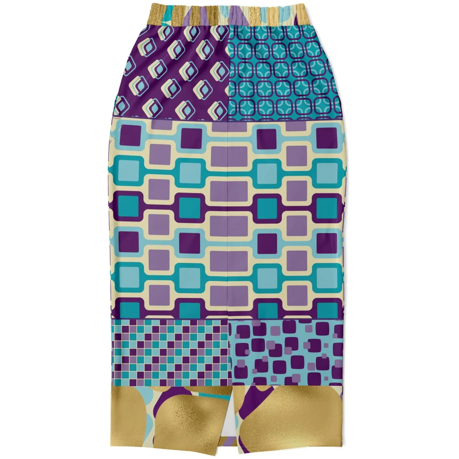 Purple Jetson Eco-Poly Long Pocket Skirt