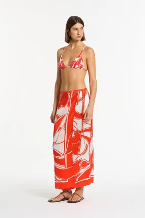 RAMONA WRAP SKIRT-MARIPOSA LILY
