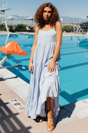 Strappy Button Up Back Maxi Dress