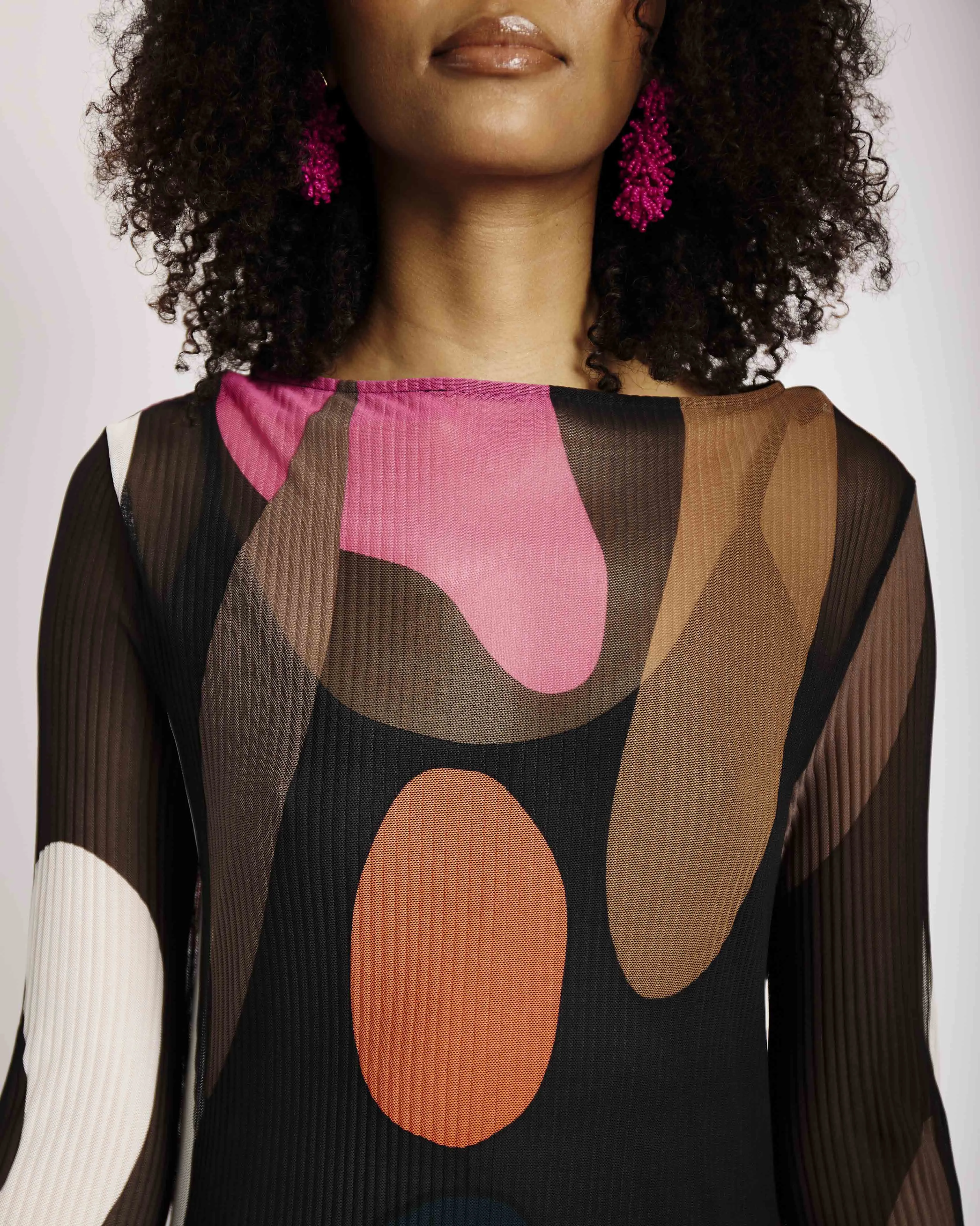 The Maxi Printed Plisse Dress